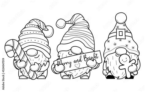 Gnome Coloring Pages Christmas Coloring Pages Christmas Drawing My
