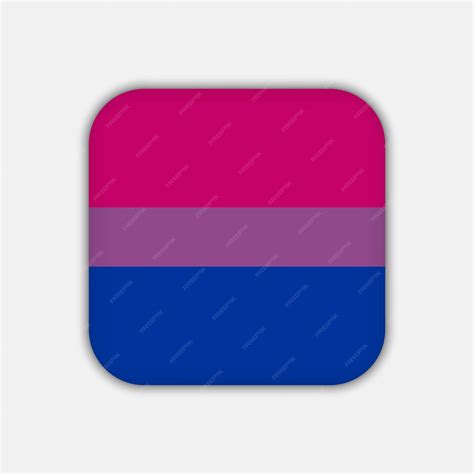 Premium Vector Bisexual Pride Flag Vector Illustration