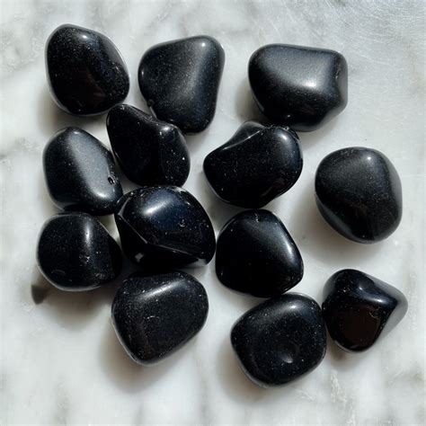 Obsidian Black Obsidian Tumbled Pocket Stone Minera Emporium