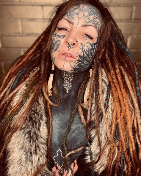 Woman Whos Covered Almost Her Entire Body In Tattoos Flaunts Ink In