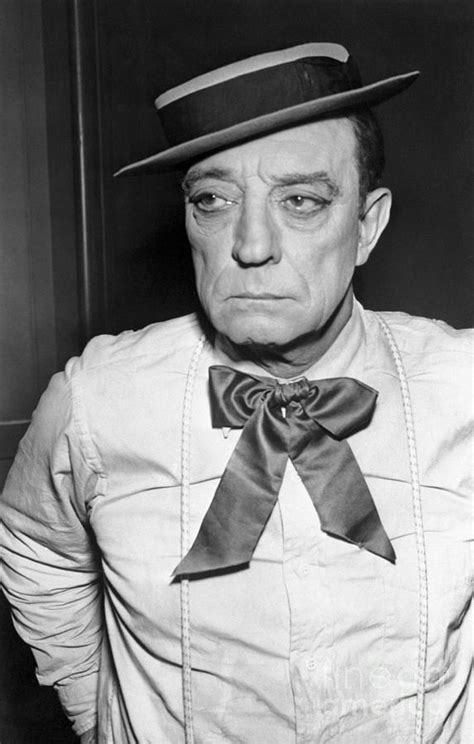 Buster Keaton Looking Grim By Bettmann