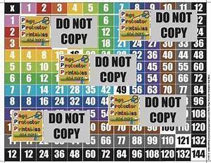 Multiplication Chart By Page Protector Printables And More