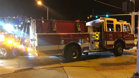 Peoria Fire Truck Flips Over In Crash