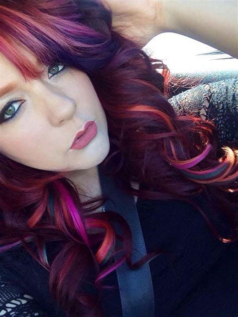 You can add just a few highlights or go for an all over purple hue depending on just how funky. Top 50 Funky Hairstyles for Women | Blue hairstyles, Pink ...