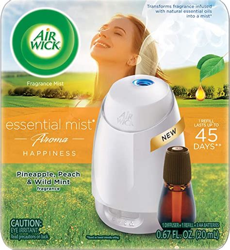 Air Wick Essential Mist Starter Kit Diffuser Refill Happiness