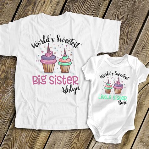 Big Sister Little Sister Shirts Matching Sister Tshirts Etsy