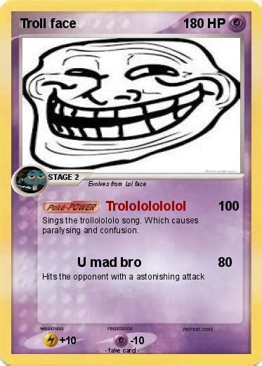 Pokémon Troll Face 1022 1022 Trolololololol My Pokemon Card