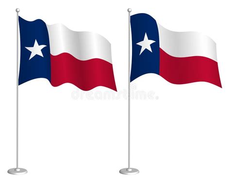 Waving Texas State Flag Vector Stock Illustrations 137 Waving Texas