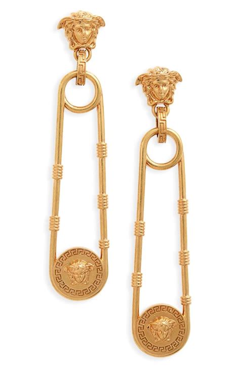 Versace Medusa Safety Pin Earrings Nordstrom Safety Pin Earrings