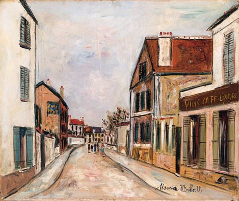Rue De L Abreuvoir Montmartre Von Maurice Utrillo 1883 1955 France