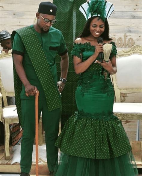 Sotho Wedding With The Bride In Green Seshweshwe Reny Styles Vlrengbr