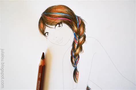 LILLA LOU BLOGUJE: Rysuj z JulaLou - Jak rysować włosy?