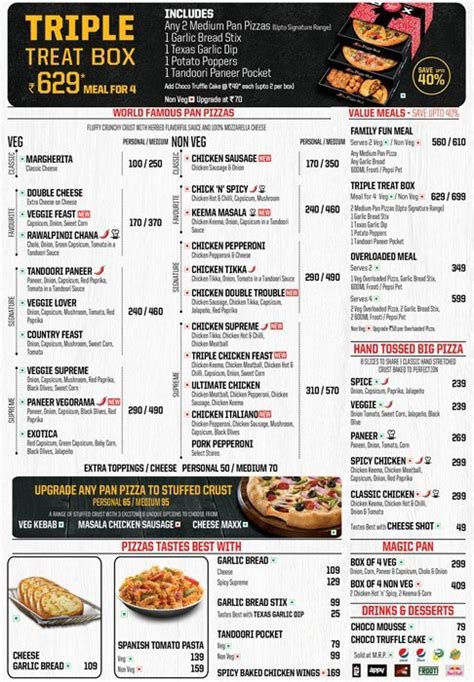 Maybe you would like to learn more about one of these? Pizza Hut Menu, Menu for Pizza Hut, White Town, Puducherry ...