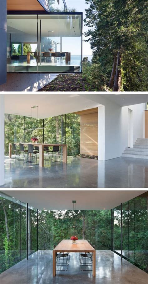 This Home In Vancouver Canada Features A Glass Enclosed Dining Room