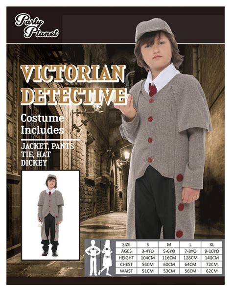 Victorian Detective Child Costume Blossom Costumes