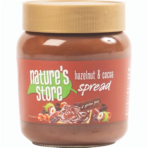 Natures Store Hazelnut And Cocoa Chocolate Spread 350g The Vegan