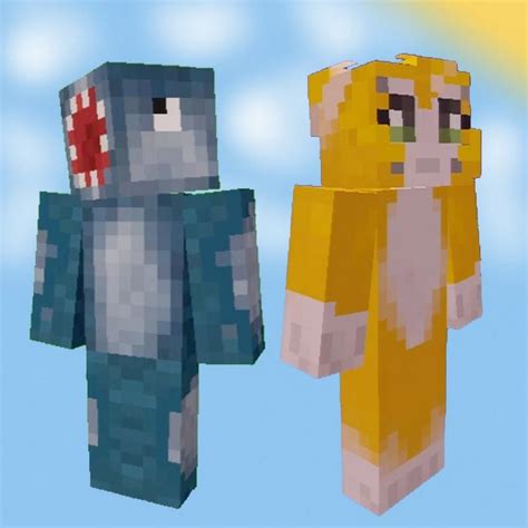 stampy and squid my fav minecraft youtubers squid on the left stampy on the right