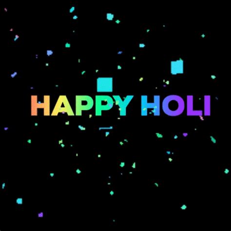 Happy Holi With With Confetti 