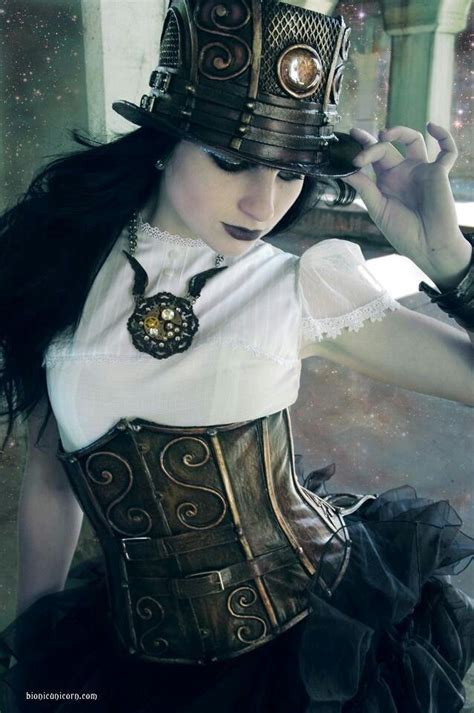 steampunk most likely molded latex corset and hat lovely work steampunk events steampunk