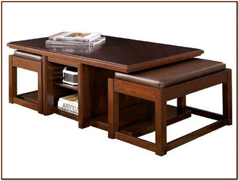 Explore 3 listings for table with chairs that fit underneath at best prices. Coffee table with stools for your home - For Coffee Lovers