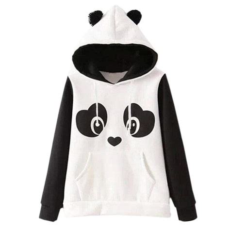 Panda Ears Hoodie Kinky Cloth