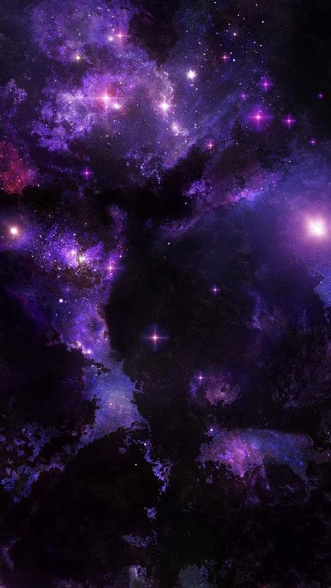 Black And Purple Galaxy Wallpapers On Wallpaperdog