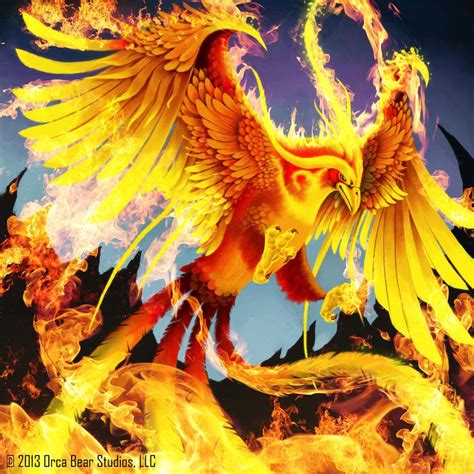 Fiery Phoenix Keepers Of Grimoire By Skavenzverov Birds Wallpaper Hd