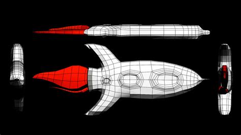 Low Poly 3d Spaceship 2 3 Of 3 By Jguidac On Deviantart