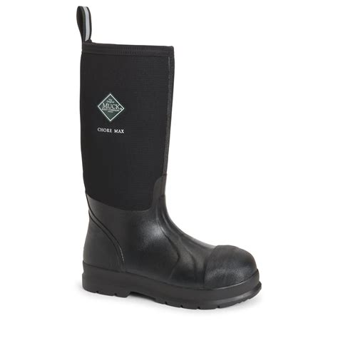 Muck Boots Men S Max Cmp Black Chore Max Composite Toe Waterproof Boot