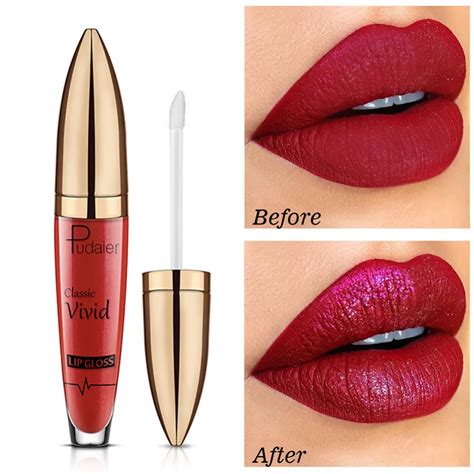 waterproof velvet liquid lipstick lip gloss 18 colors sexy red metallic lip tint long lasting