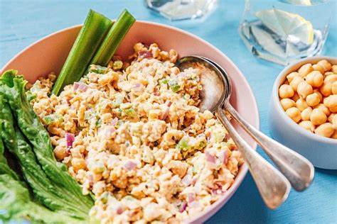 Chickpea Tuna Salad Recipe Vegetarian Live Eat Learn