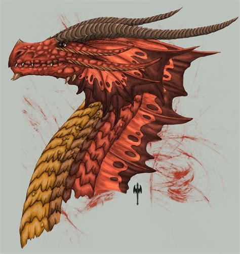 Red Dragon Head Side View By Sheranuva Dragon Head Drawing Dragon