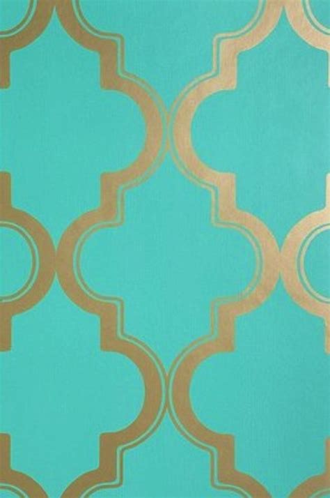 Free Download Geometric Shaped Inspired Wallpaper In The Hot Trendy Color Teal X For