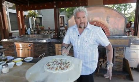 Watch Guy Fieri Make Pizza In His Wood Fired Oven Serious Eats