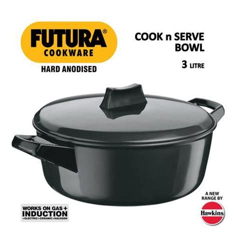 Buy Hawkins Futura Cook N Serve Bowl Hard Anodised Induction Compatible