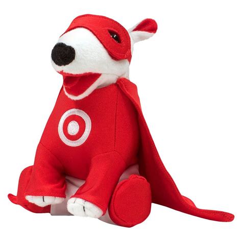 Hero Bullseye Set Of 5 Red Plush Dog Bullseye Hero