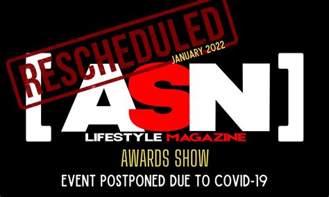 Avn Media Network On Twitter Asn Lifestyle Magazine Awards Postponed To January 2022 T