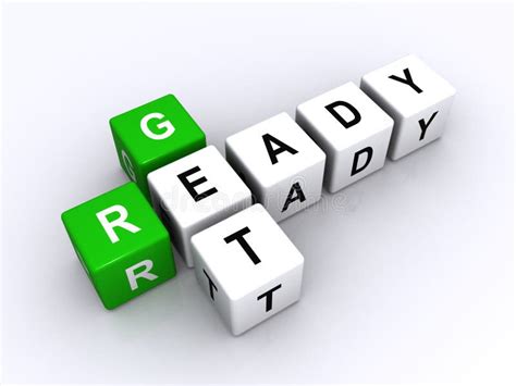 Get ready sign stock illustration. Illustration of element - 26458967