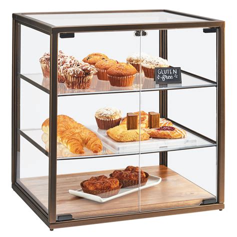 Cal Mil 3610 3 Tier Vintage Bakery Display Case With Wood Base 21 X