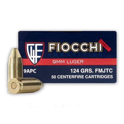 9mm 124 Gr Fmj Tc Fiocchi 1000 Rounds Ammo