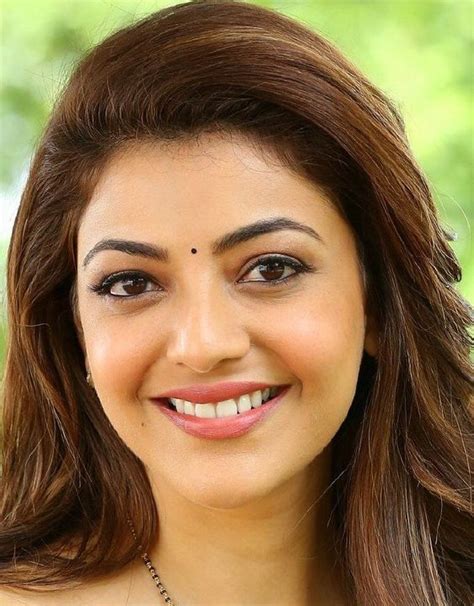 gorgeous indian model kajal aggarwal smiling face closeup beautiful eyes smile face most