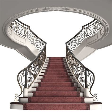 Mansion Staircase 3d Model Cgtrader