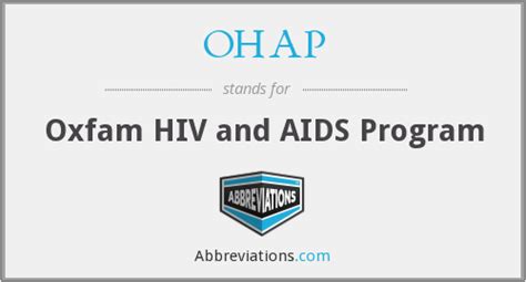 What Does Ohap Stand For