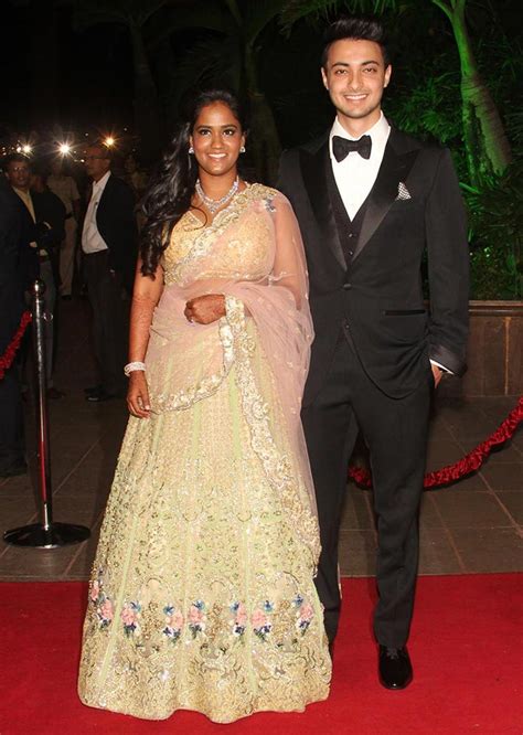 Arpita Aayushs Wedding Reception Salman And Friends Arrive Rediff