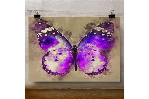 Printable Purple Monarch Poster Graphic By Webmark · Creative Fabrica