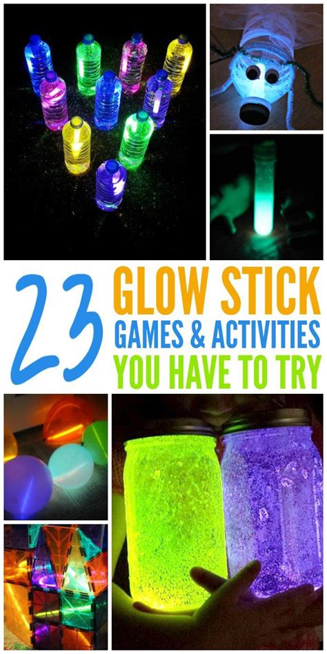 23 Mesmerizing Glow Stick Activities For Kids Cool Glow Glow Sticks