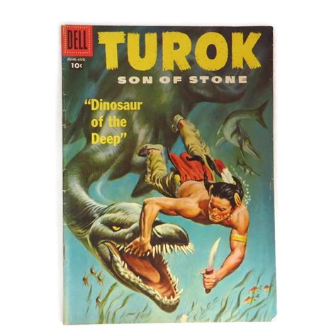 Vintage Turok Son Of Stone Comic No 8 1957 Silver Age Comics Dell