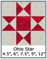 Ohio Star Quilt Block Several Variations Also Ohio Star Quilt Block