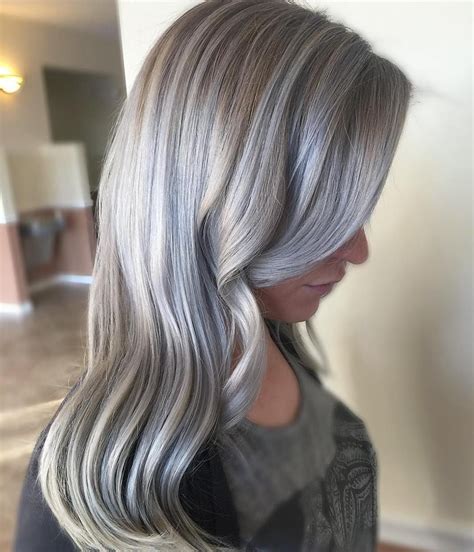 60 shades of grey silver and white highlights for eternal youth dark to light hair ice