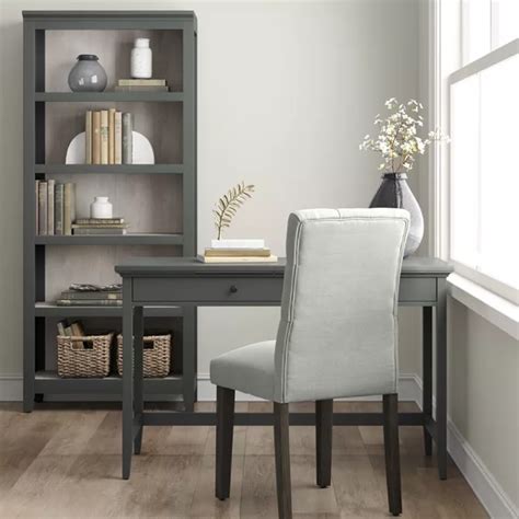 With its unique, space saving design, this corner unit will make a great addition to any home. 72" Carson 5 Shelf Bookcase Gray - Threshold™ | Writing ...